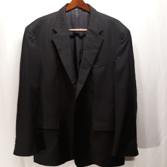 Geoffrey Beene Pin Stripe Suit Jacket 50R - Picture 1 of 9